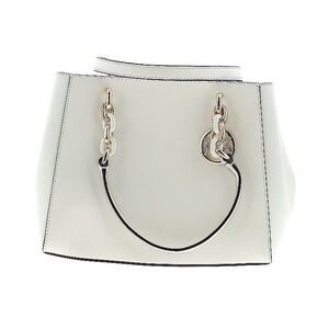 MK leather white gold detail purse medium size purse long strap inside